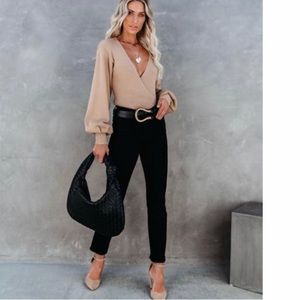 Vici Kith Wrap Sweater - Camel size L